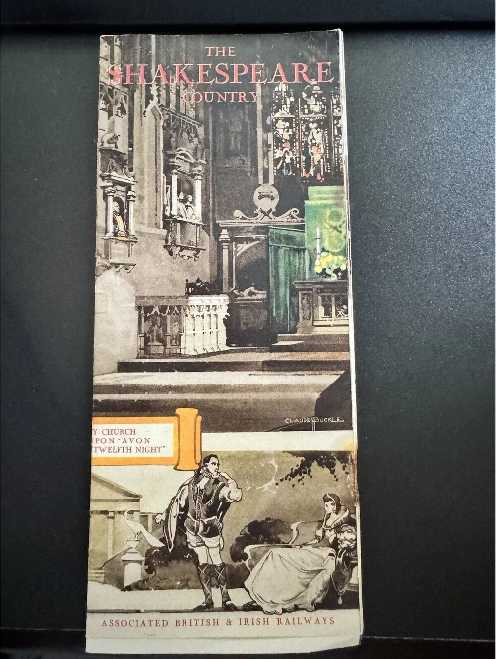 Vintage Associated British & Irish Railways Travel Brochure For Shakespeare Co